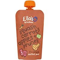 Ellas Kitchen - Stage 1 Baby Food - Butternut Squash- Carrots- Apples &amp- Prunes - 120g (Case of 7)